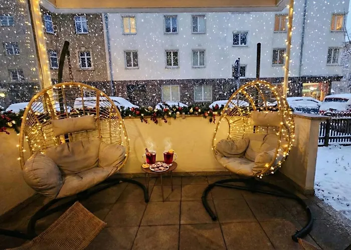 شقة Neu - 4 Zimmer, 4 Betten, 5 Min Zum Hbf, Terrasse, 160qm